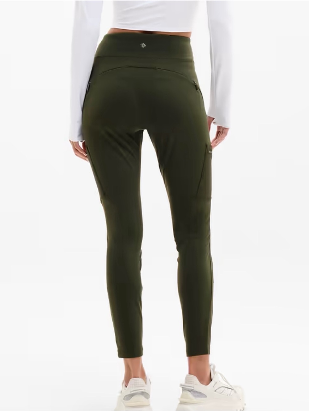Athleta Olive Green Headlands Hybrid Cargo Tight - Picture 3 of 16
